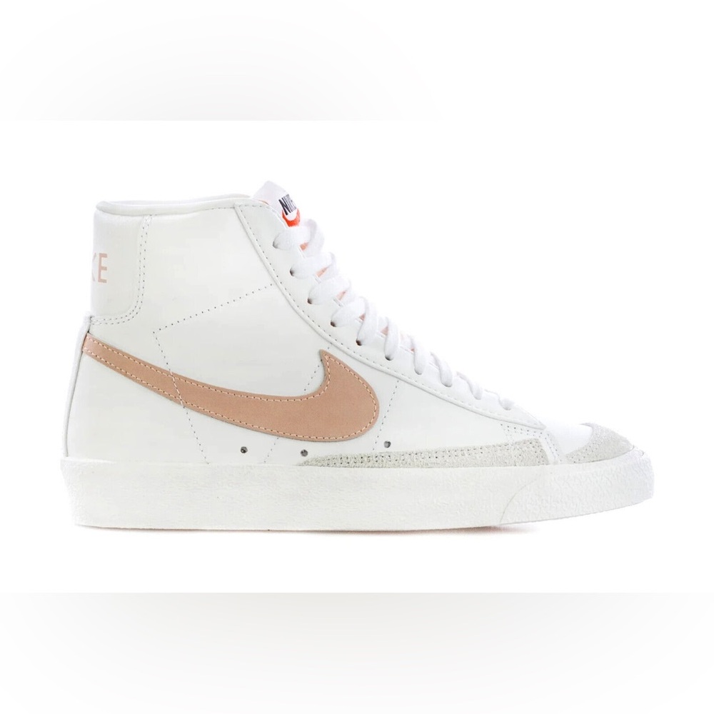 Nike White and light pink Blazer Mid 77